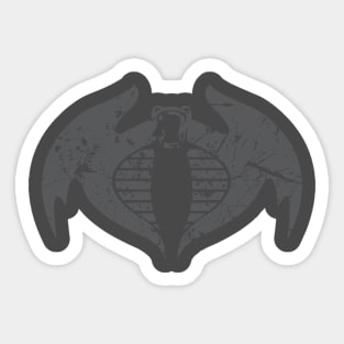 Dark Grey Cobra Rattler Sticker